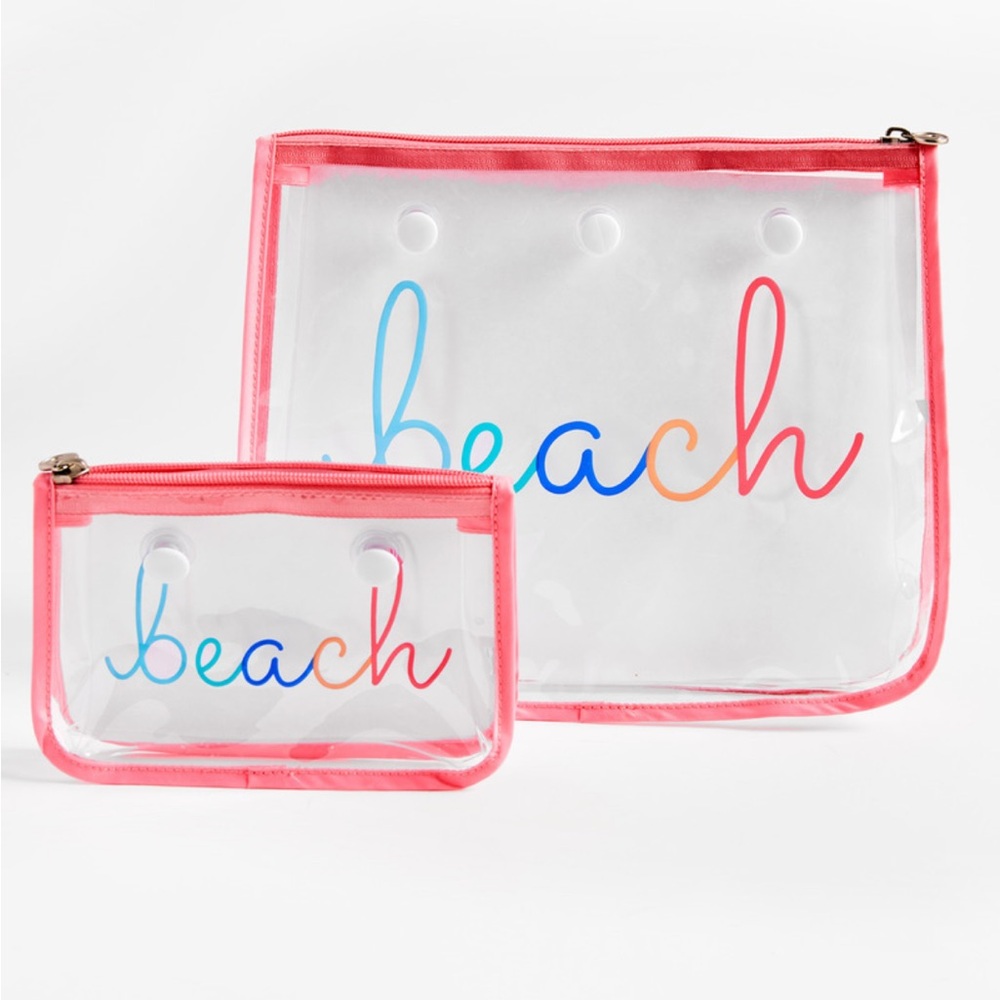 Bogg Bag Decorative Insert Pouches in Beach print- new! PRE-RELEASE!